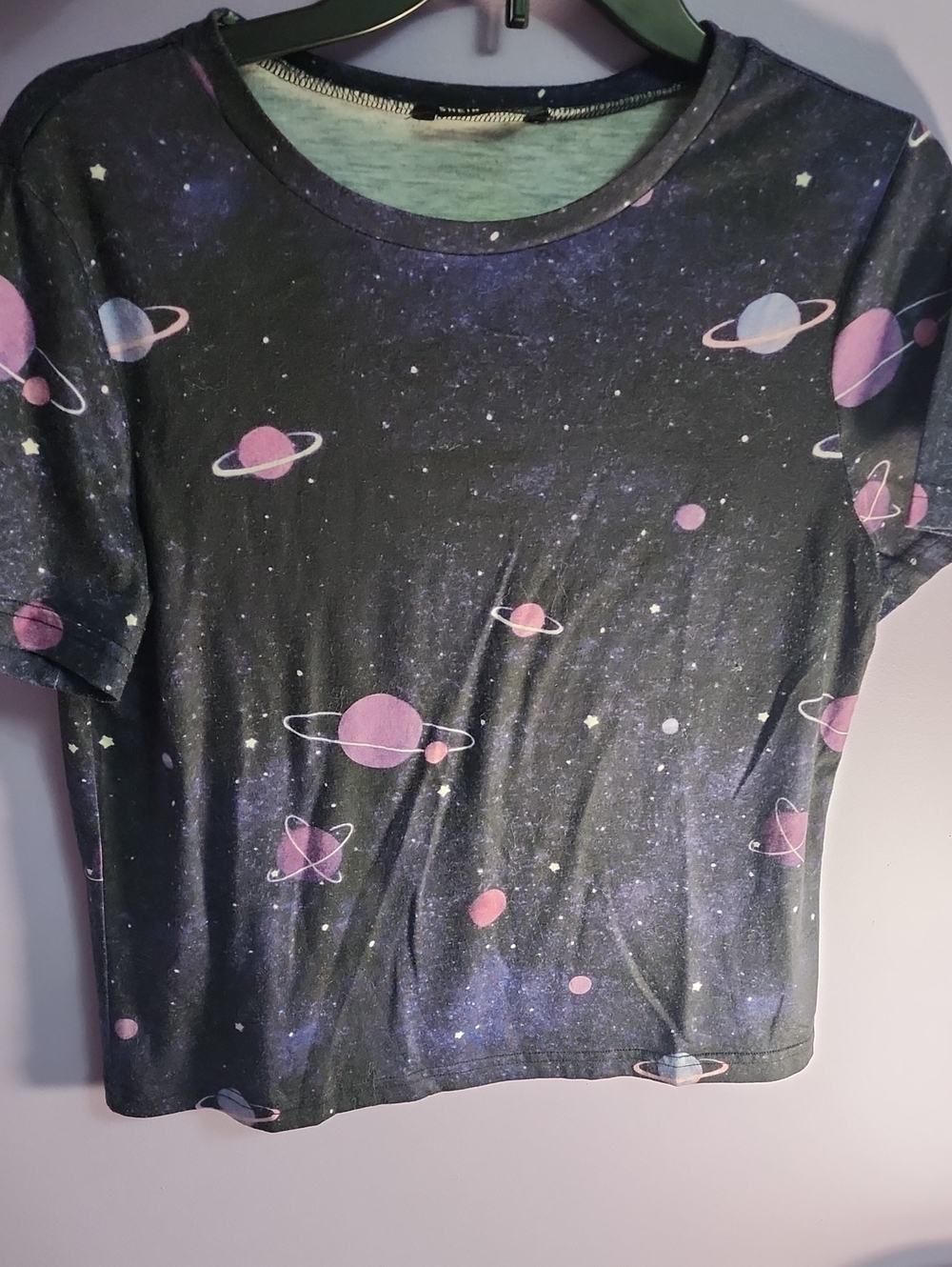 Galaxy Print TShirt in Purple